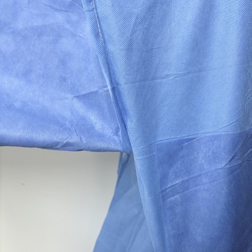 Disposable Sterile Reinforced Surgical Gown with Chest and Sleeve Coverage / SMS / Knitted cuff